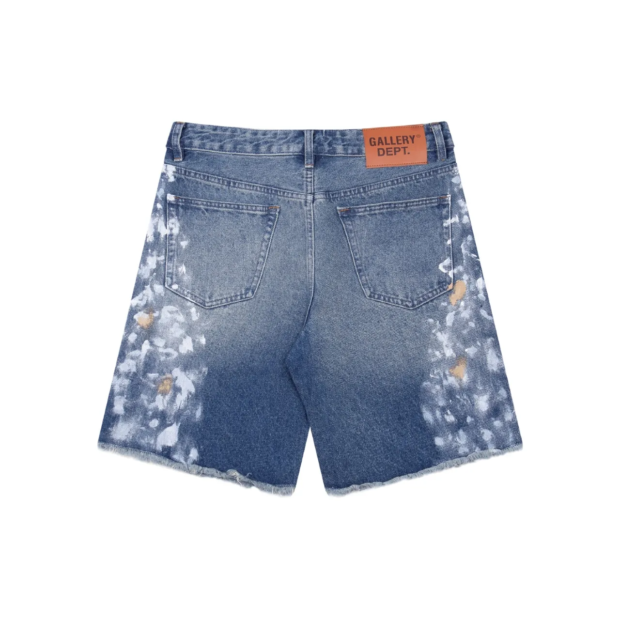 663#Gallery Dept New style distressed retro splashed blue washed denim shorts casual pants washed blue S~XL p200